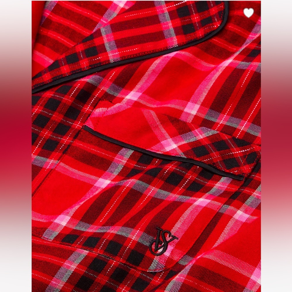 Victoria Secret Flannel Long Pajama Set - Picture 4 of 5